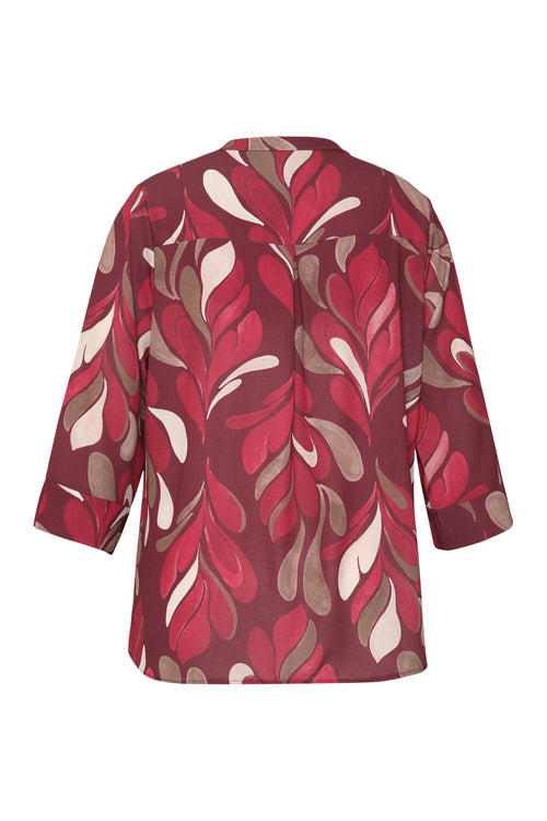 Blouse imprimé graphique-Paprika-2