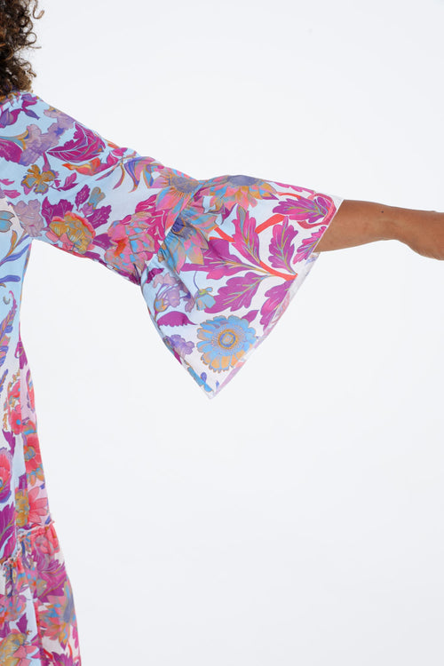 Bluse aus Baumwolle mit floralem Druck-Paprika-4