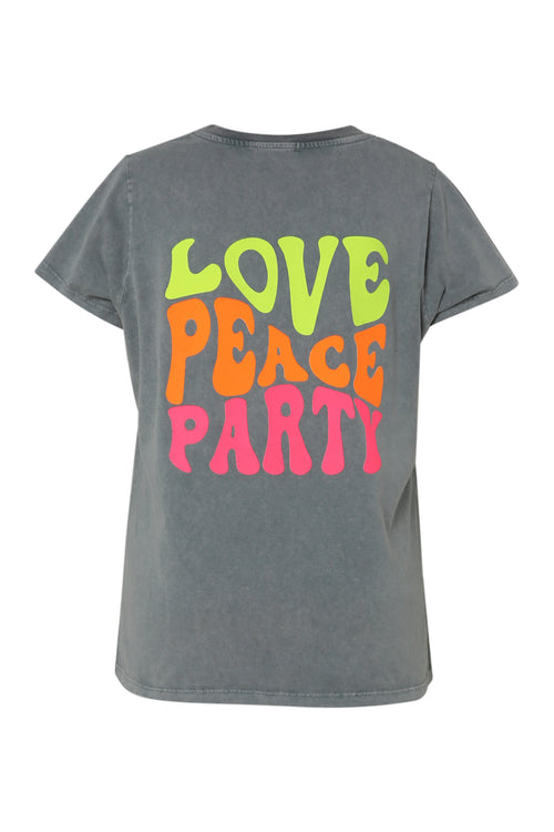 T-Shirt aus Baumwolle mit fluoreszierendem Schriftzug-Paprika-11