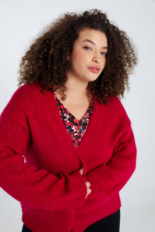 Cardigan uni-Paprika-5