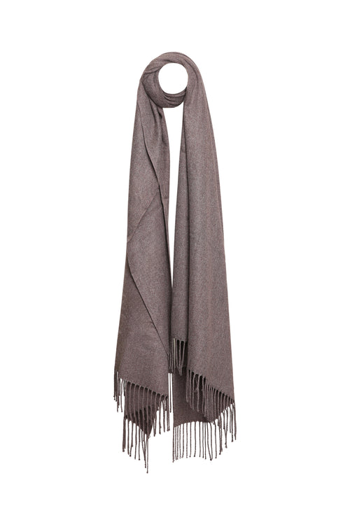 Einfarbiger Schal aus Viskose und Kaschmir-Paprika-9