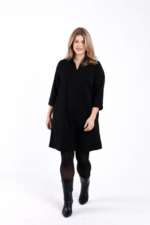 Einfarbiges kurzes Kleid-Paprika-6