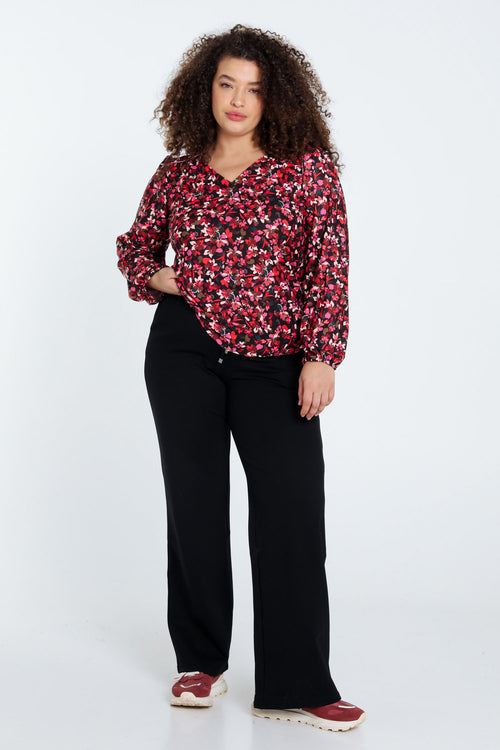 T-shirt à imprimé floral-Paprika-9