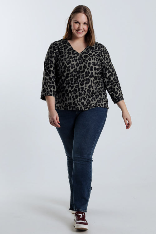 Bluse mit Leopardenmuster-Paprika-9
