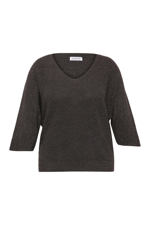 Uni-Pullover mit Lurex-Paprika-9