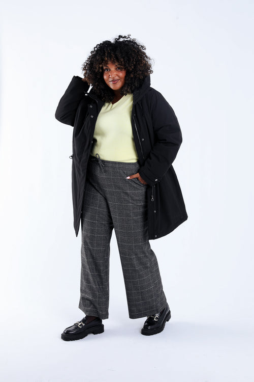 Pantalon imprimé carreaux-Paprika-7