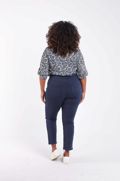 Pantalon slim Louise 7/8-Paprika-2