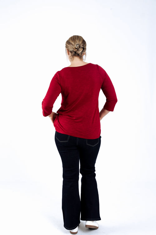 Uni Baumwoll-T-Shirt Enjoy-Paprika-1