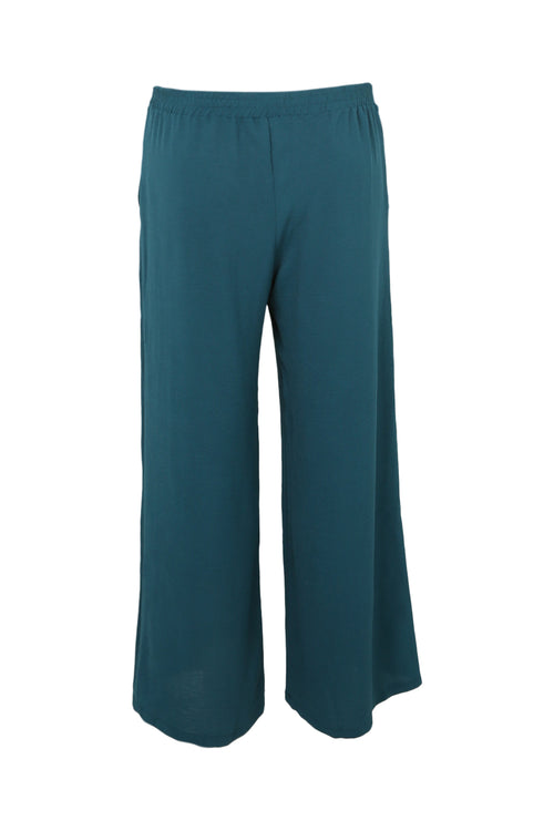 Locker geschnittene, unifarbene Hose mit geknöpftem Gürtel-Paprika-9