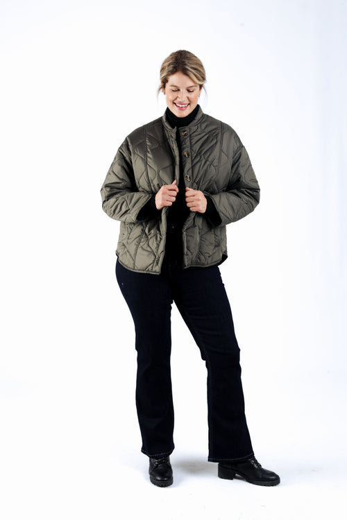 Kurz gesteppte Steppjacke in Uni-Paprika-7