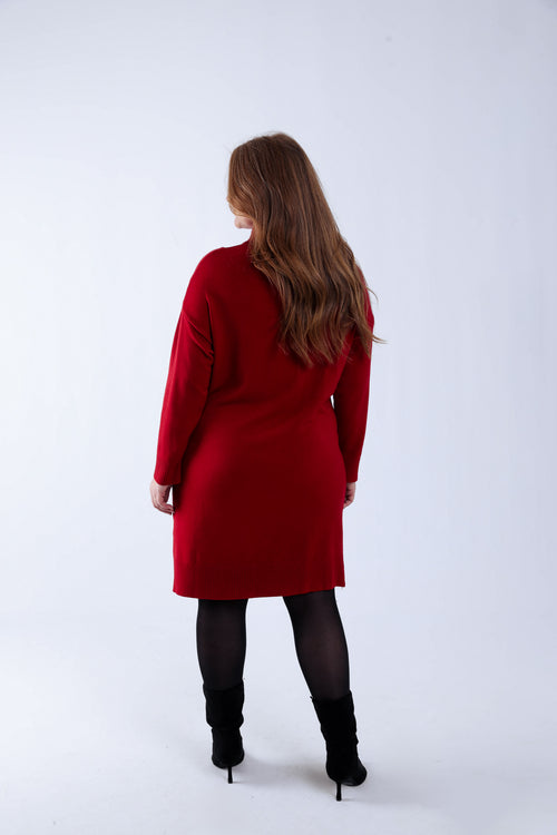 Uni Strickkleid-Paprika-2