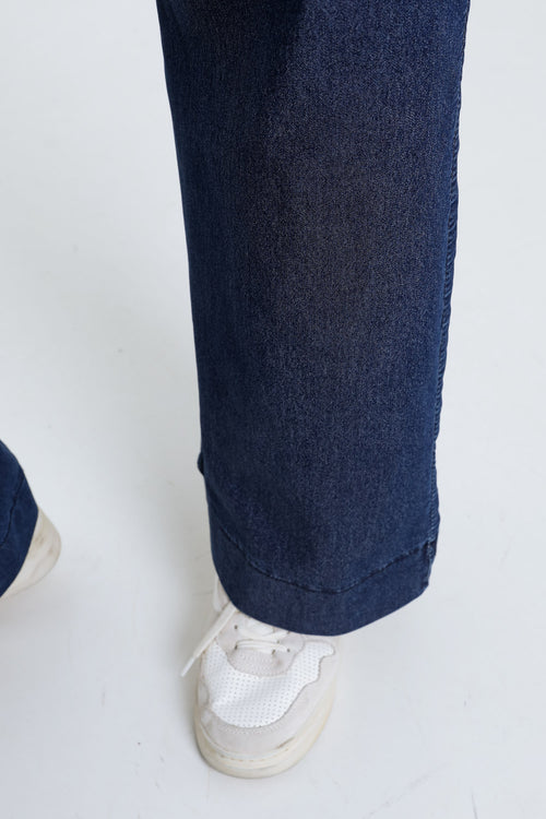 Weite Jeans mit Gürtel-Paprika-4