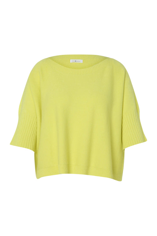 Einfarbiger Pullover mit Bootsausschnitt-Paprika-10