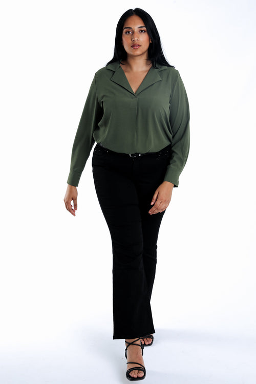 Pantalon Bootcut Lara L 32-Paprika-1