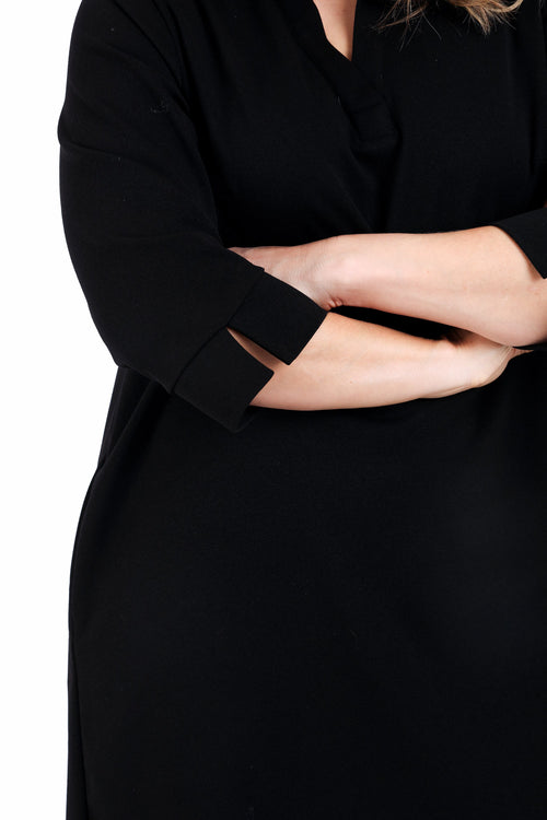 Einfarbiges kurzes Kleid-Paprika-4