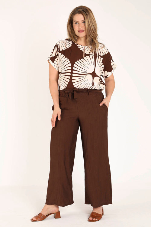 Bluse aus bedrucktem, zweifarbigem Viskosestoff-Paprika-8