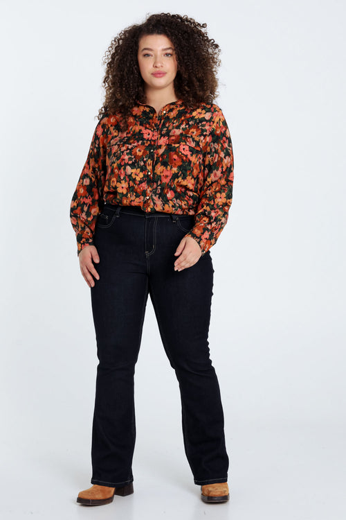 Bootcut-Jeans „Lara“ L34-Paprika-7