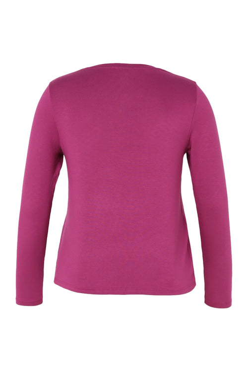 Unifarbenes Viskose-T-Shirt-Paprika-11