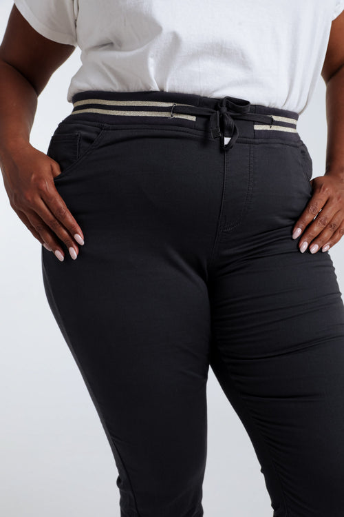 Unifarbene schmale Jeggings ‚Lolly