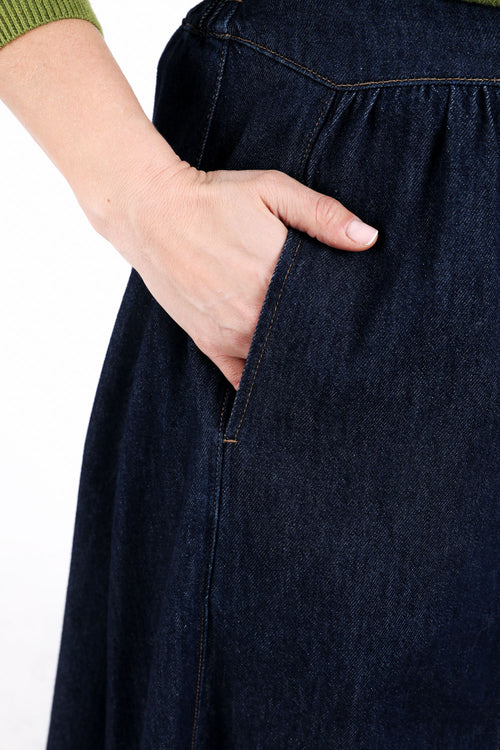 Jupe longue en jean-Paprika-4