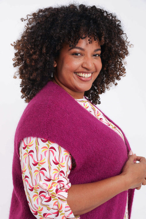 Gilet sans manches uni-Paprika-4