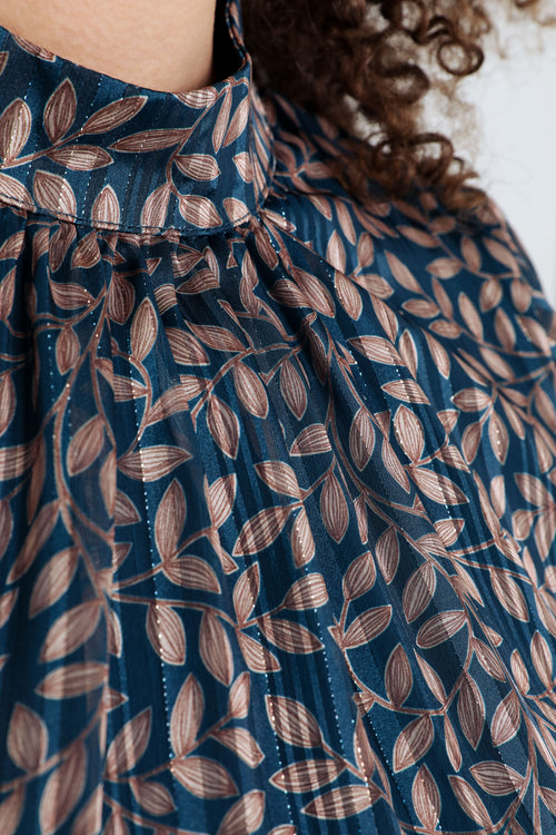 Blouse imprimé feuilles-Paprika-6