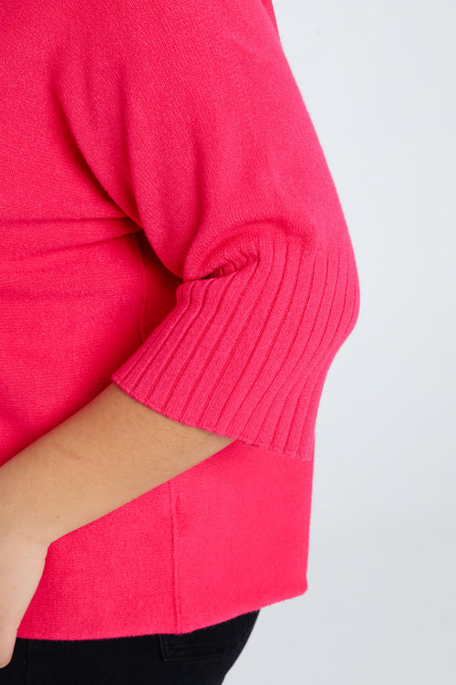 Pull uni en viscose-Paprika-7