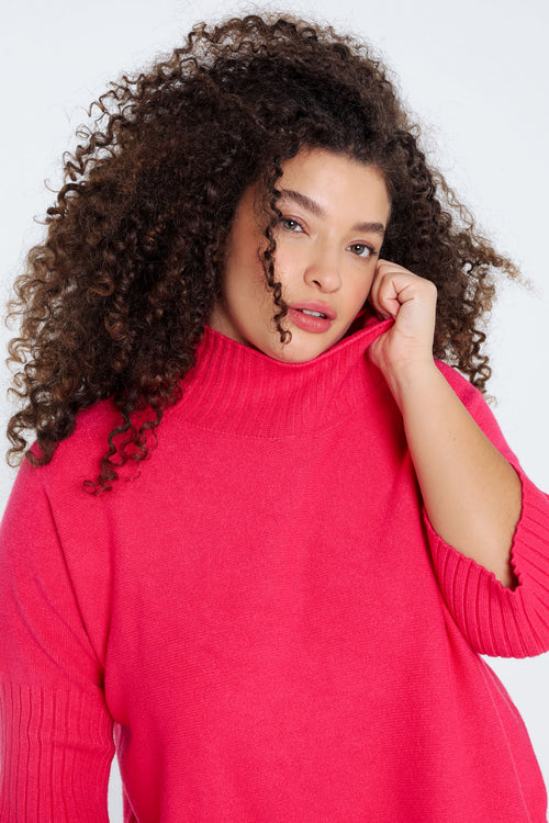 Pull uni en viscose-Paprika-2