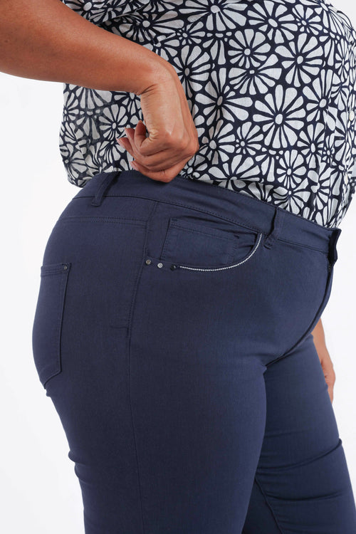 Pantalon slim Louise 7/8-Paprika-5