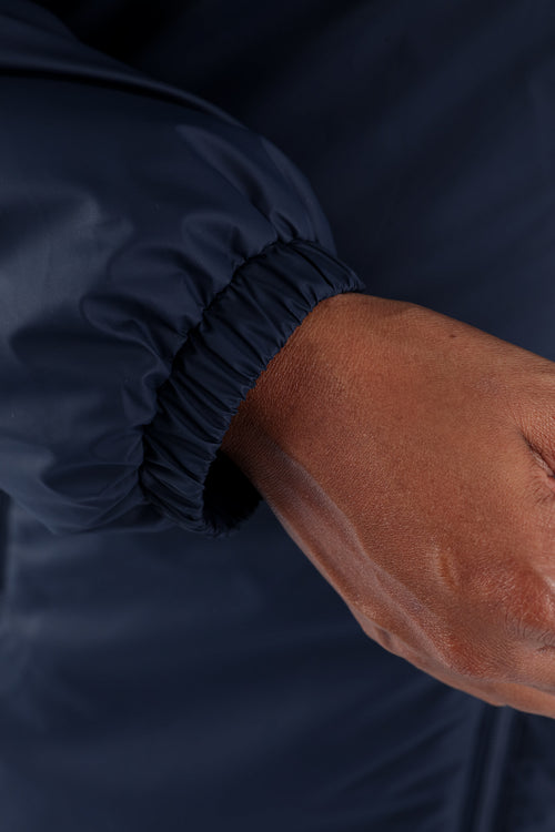 Leichter einfarbiger Midilanger Parka-Paprika-8