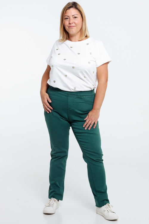 Unifarbene Slim-Fit-Jegging „Lolly“ L 32-Paprika-5