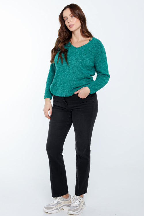 Schlichter Pullover aus Schlingenstrick-Paprika-8