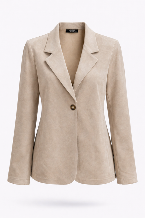 Uni-Blazer mit Wildlederoptik-Paprika-1