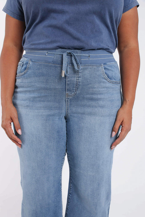 Jegging large Lolly 7/8 en denim-Paprika-5