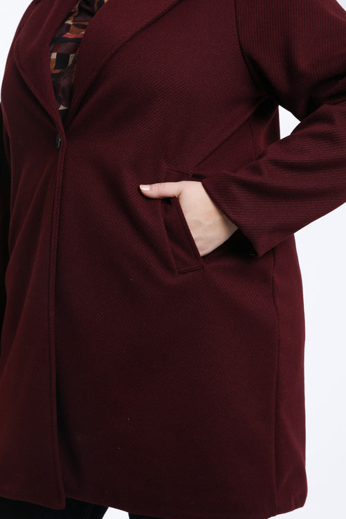 Manteau long uni-Paprika-5