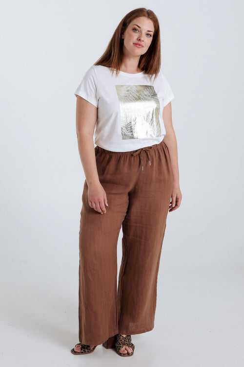 Baumwoll-T-Shirt mit Folienprint-Paprika-9