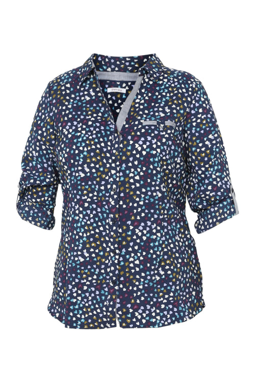 Chemise gaufrée cœurs-Paprika-10