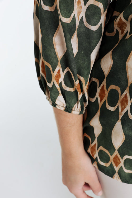 Bluse aus Viskose mit grafischem Print-Paprika-5
