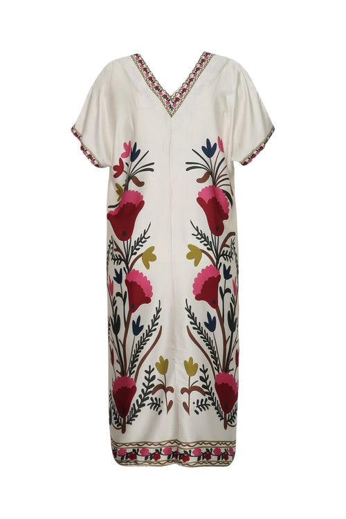 Kleid aus bedrucktem Viskosestoff im Folklore-Stil-Paprika-11