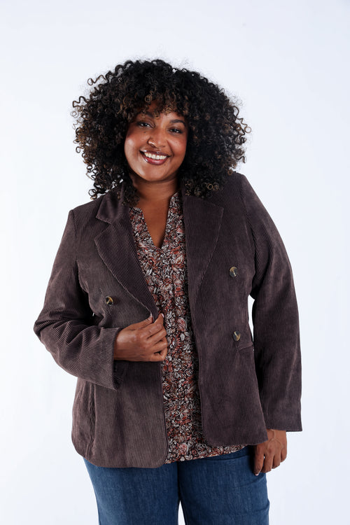 Blazer aus Samt-Paprika-2
