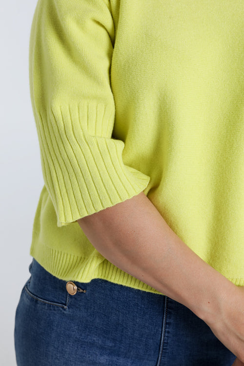 Einfarbiger Pullover mit Bootsausschnitt-Paprika-5