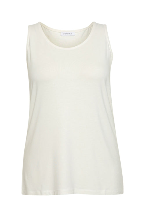 Débardeur uni en viscose-Paprika-2