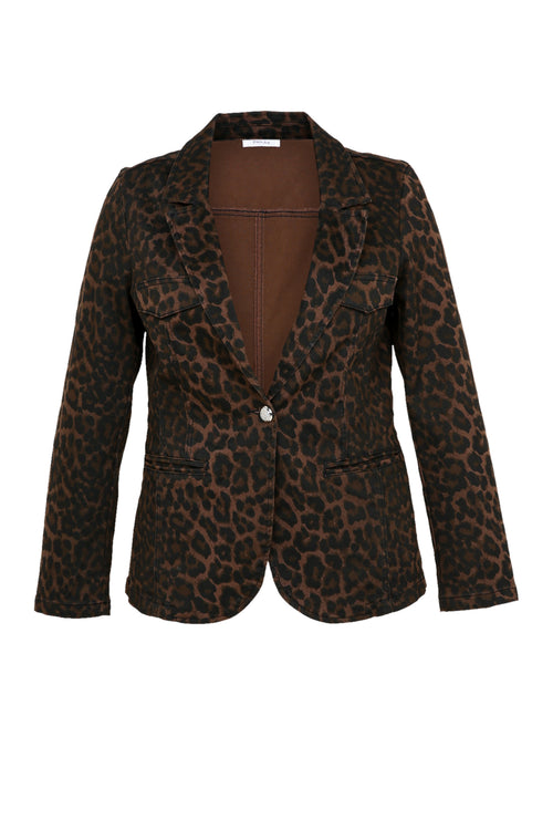Blazer mit Animal-Print-Paprika-10