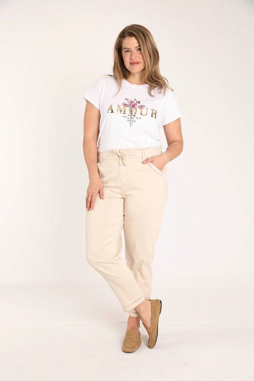 T-shirt en coton imprimé Amour-Paprika-6