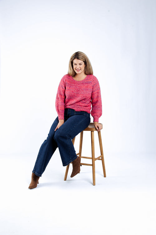 Pullover aus Bouclé-Strick-Paprika-6
