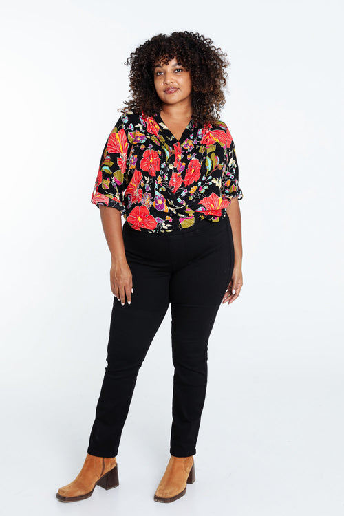 Unifarbene Slim-Fit-Jegging „Lolly“ L 32-Paprika-9