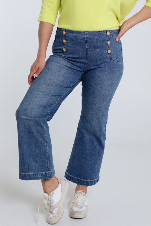 Weite Jeans mit 6 Knöpfen-Paprika-1