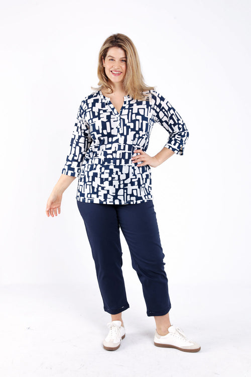 Grafisch bedrucktes T-Shirt-Paprika-7