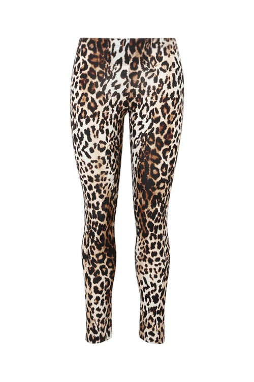 Leggings aus Viskose mit Leopardenprint-Paprika-10