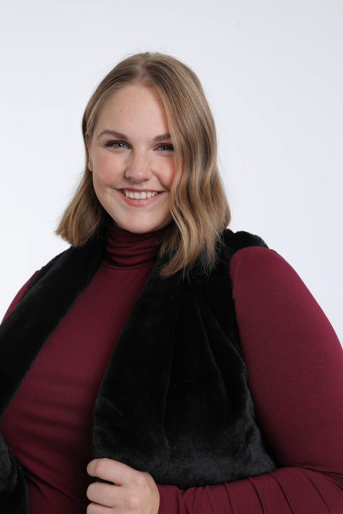 Jacke aus Kunstpelz-Paprika-6